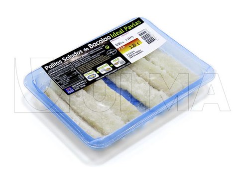 codfish salted traysealing bandeja envasado bacalao salados palitos bacalhau 1822 ulmapackaging lascas embalado