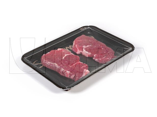 Sirloin packaging in traysealing with cardboard tray — ULMA Packaging