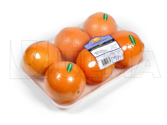 Download Oranges tray packaging in stretch film — ULMA Packaging